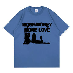 Y2K Vintage "More Money More Love" Graphic T Shirt