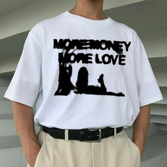 Y2K Vintage "More Money More Love" Graphic T Shirt