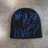 Y2K "Where Is Love?" Graphic Beanie