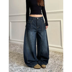 Y2K Wide Leg Baggy Denim Boot Cut Barrel Jeans
