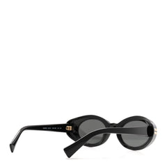 Acetate Oval Reverie Sunglasses SMU B09 Black