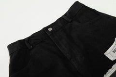 CapCabin Graphic Patchwork Wide-Leg Pants
