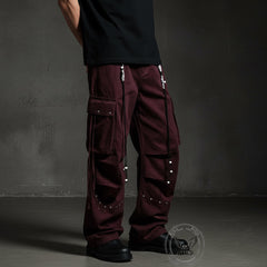 American Street Multi-Pocket Straight-Leg Cargo Pants