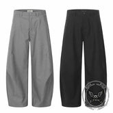 American Style Solid Color Wide-Leg Scimitar Pants