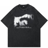 Blurry Letters Vintage Y2K Graphic Tee