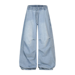 CapCabin Sculpted Denim Balloon Pants