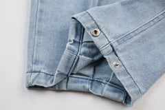 CapCabin Sculpted Denim Balloon Pants