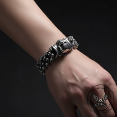 Creative Skull Stainless Steel Gothic Cuban Link Bracelet
