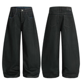 CapCabin Minimal Curved Denim Pants