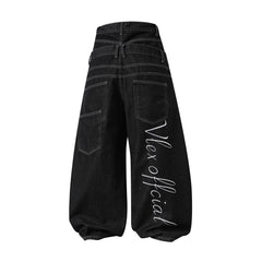 CapCabin Double-Waist Utility Denim Pants