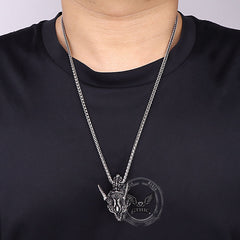Domineering Dragon Head Stainless Steel Punk Pendant