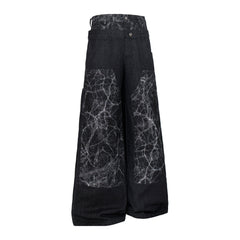 CapCabin Cracked Panel Wide-Leg Pants