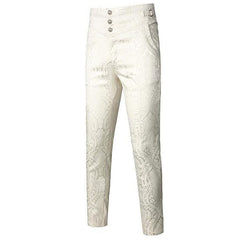 Gothic Dark Jacquard Trousers