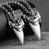 Shark Teeth Sterling Silver Animal Pendant