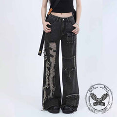 Hip-Hop American High Street Ripped Beggar Jeans