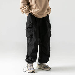 Japanese Casual Waterproof Loose Paratrooper Pants