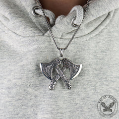 Nordic Axe Stainless Steel Viking Pendant