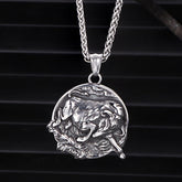 Punk Bull Charging Stainless Steel Animal Pendant