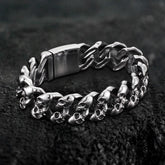 Punk Chain Stainless Steel Skull Bracelet