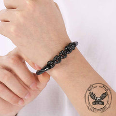 Punk Skull Wire Splicing Stainless Steel Bracelet