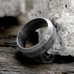 Retro Tree Of Life Knot Stainless Steel Viking Ring