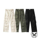Street Style Multi-Pocket Loose Straight Cargo Pants
