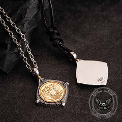 Victory Wings Double Headed Eagle Sterling Silver Pendant