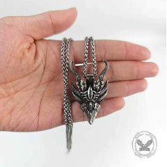 Vintage Evil Dragon Head Stainless Steel Pendant