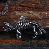 Vintage Ferocious Dinosaur Stainless Steel Pendant