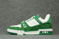 LV Trainer 'Green Monogram Denim'