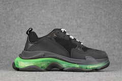 Balenciaga Wmns Triple S Clear Sole ‘Black Green'