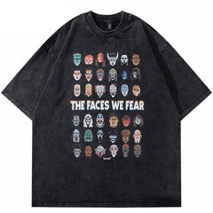 Y2K Graphic Tees Men Black