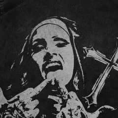 Y2K Oversized Cross T-Shirt