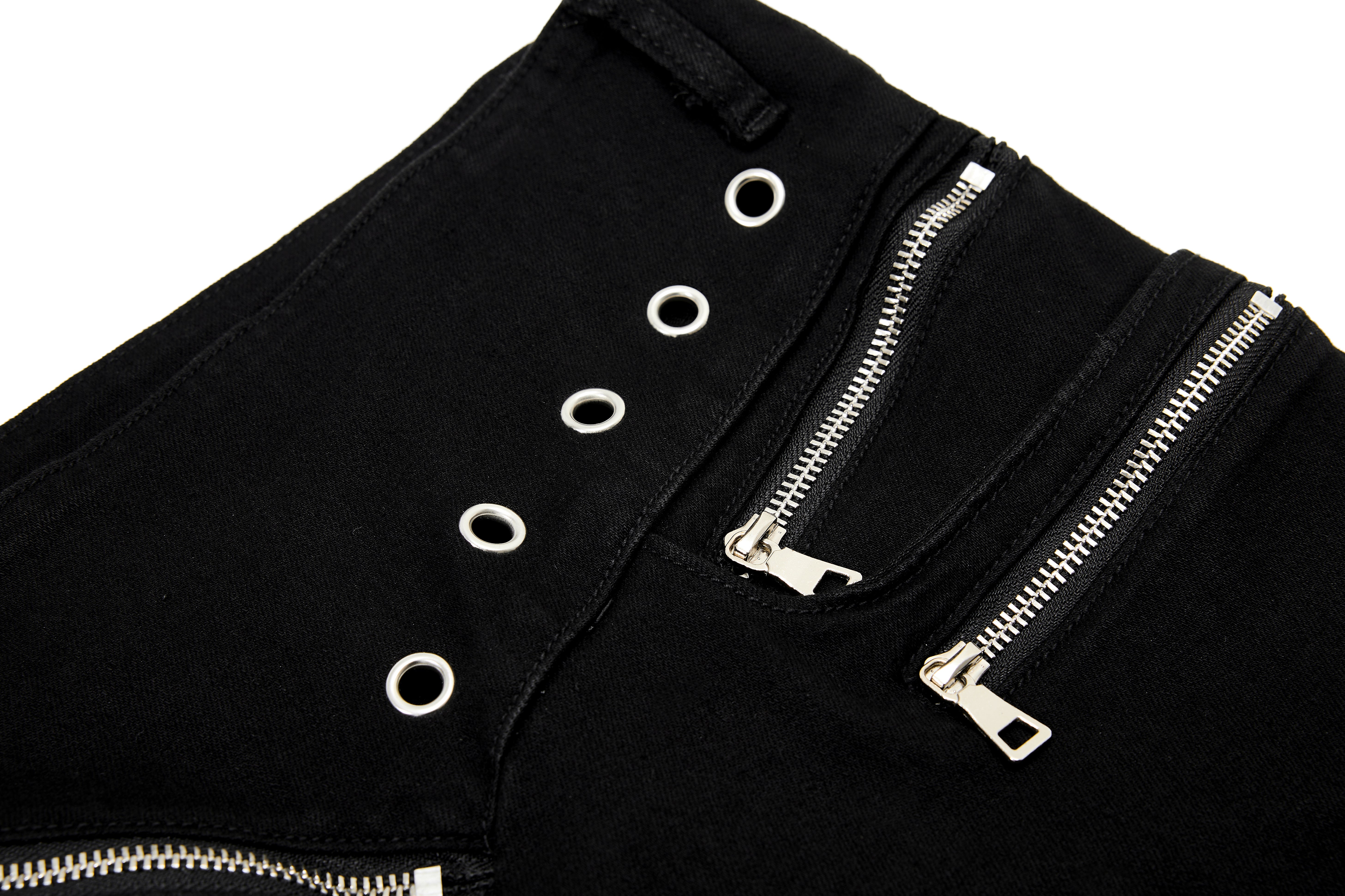 CapCabin Zipper Detail Flared Pants