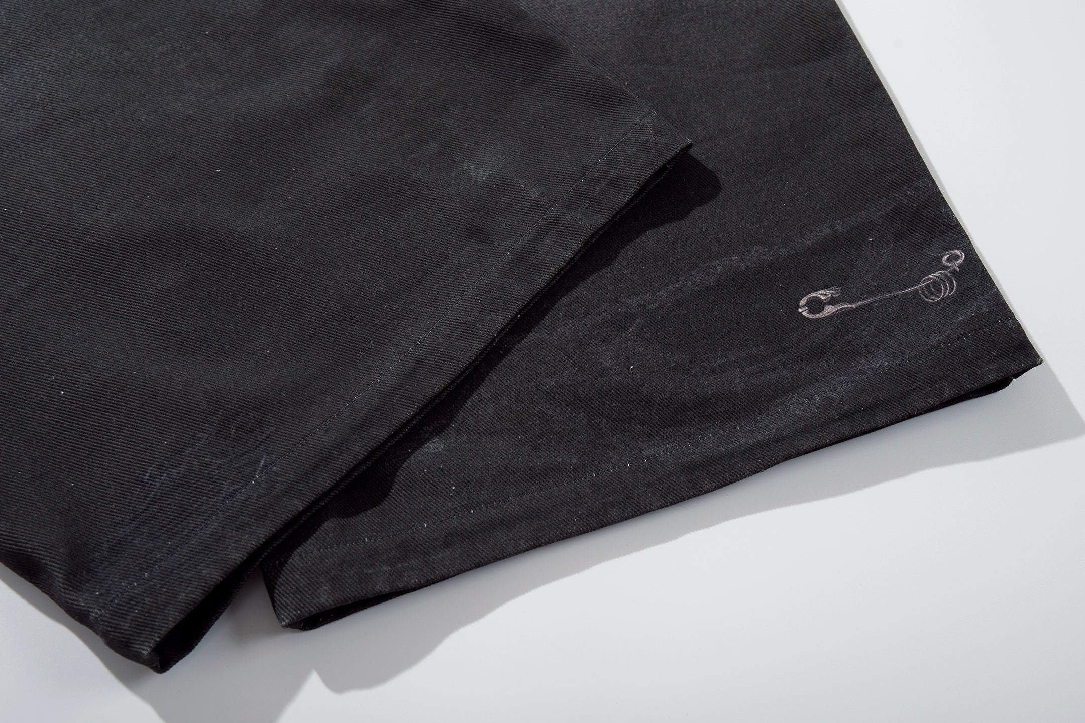 CapCabin “Layered Distress Patch Denim Pants”