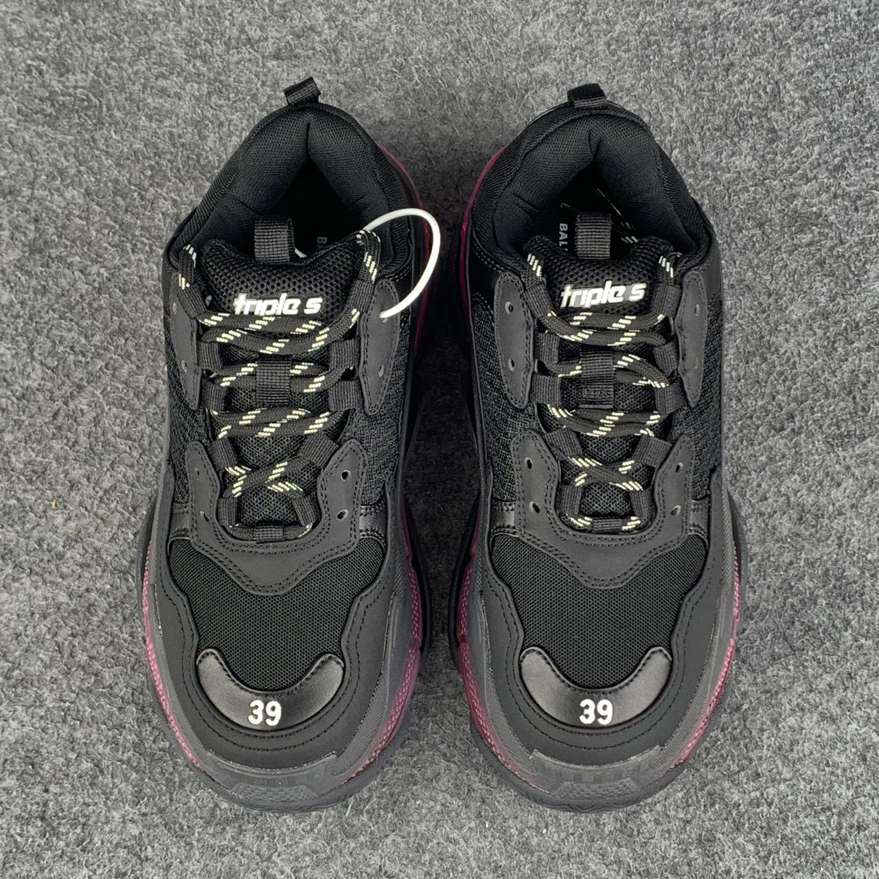 Balenciaga Wmns Triple S 'Clear Sole - Black Pink Neon'