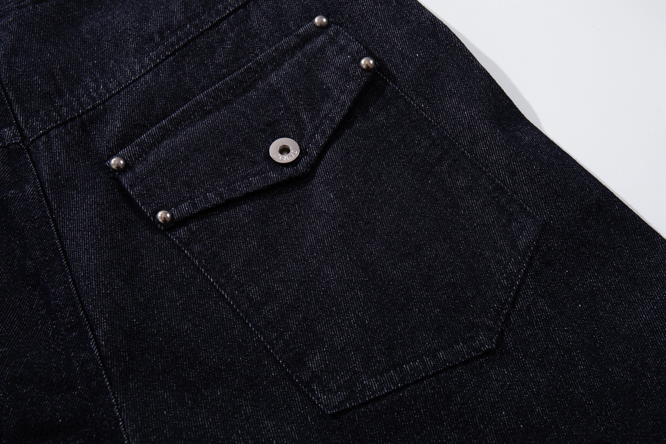 CapCabin Panel Construction Wide Leg Denim Pants