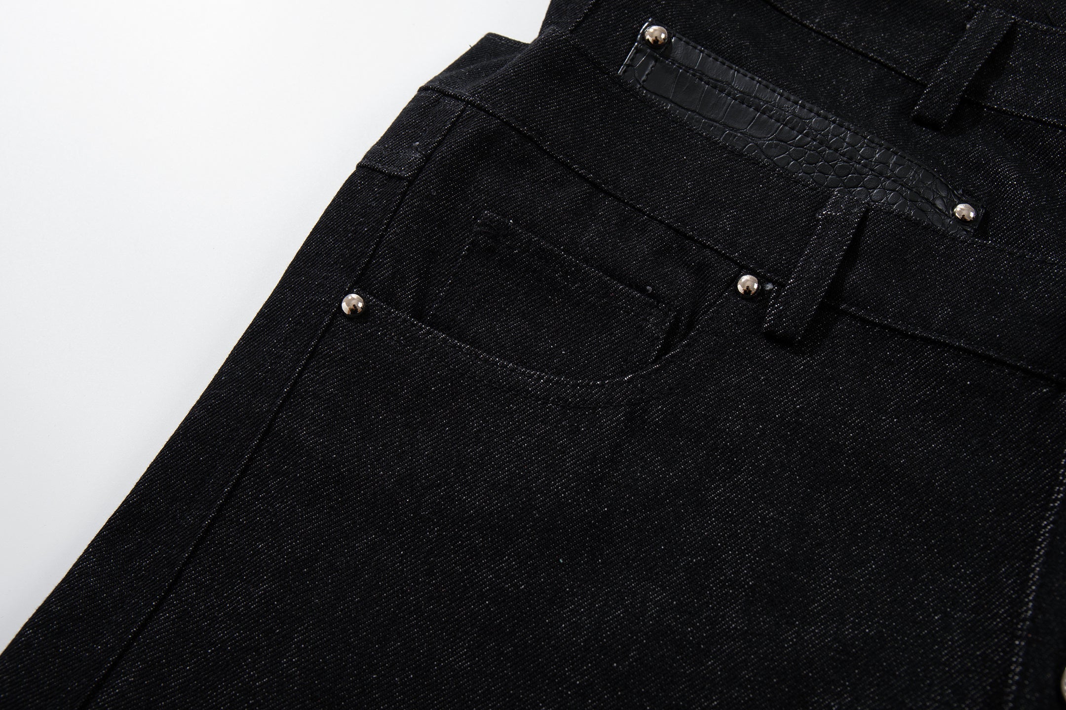 CapCabin Wide Leg Button Fly Denim Pants
