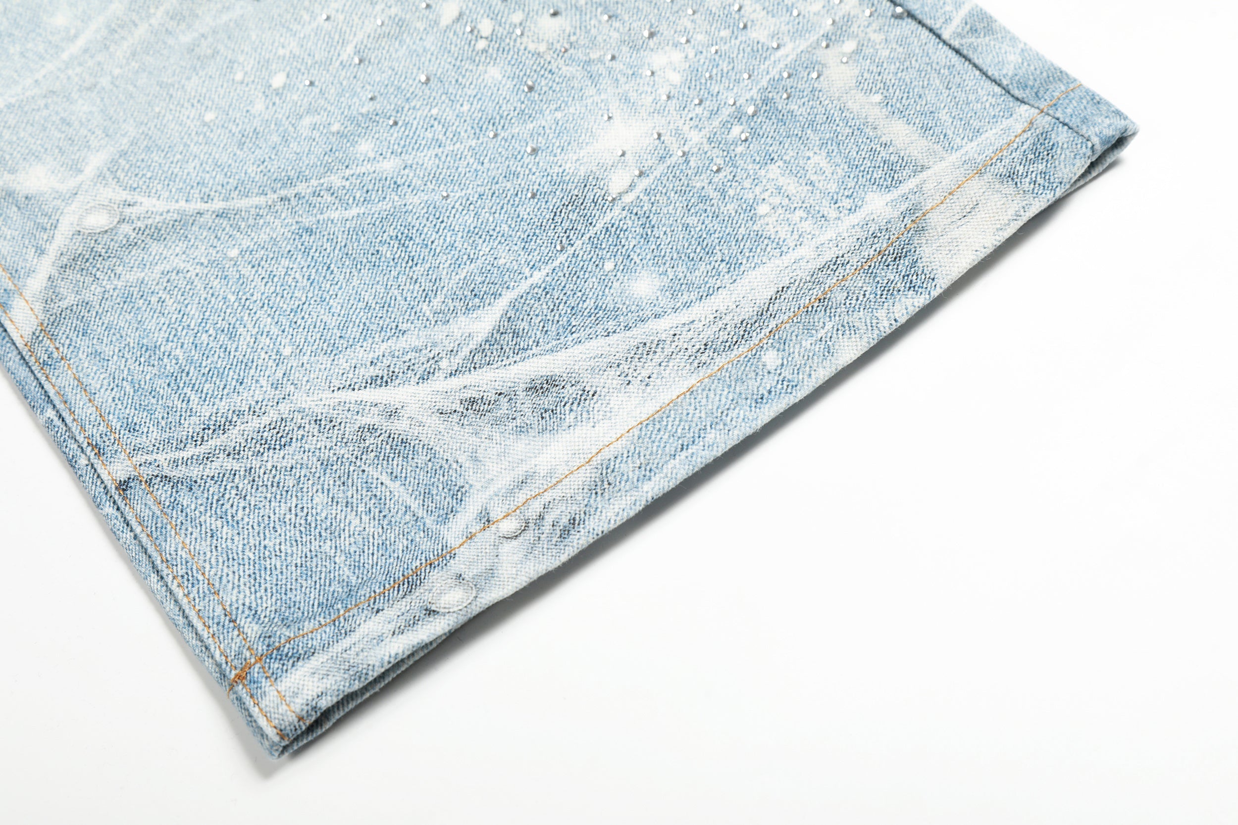 CapCabin Ice Web Wide-Leg Jeans