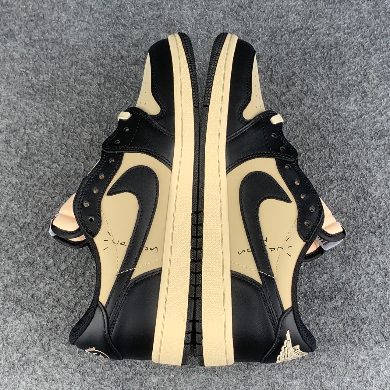 Custom Travis Scott x Air Jordan 1 Retro Low OG SP 'Pale Vanilla'