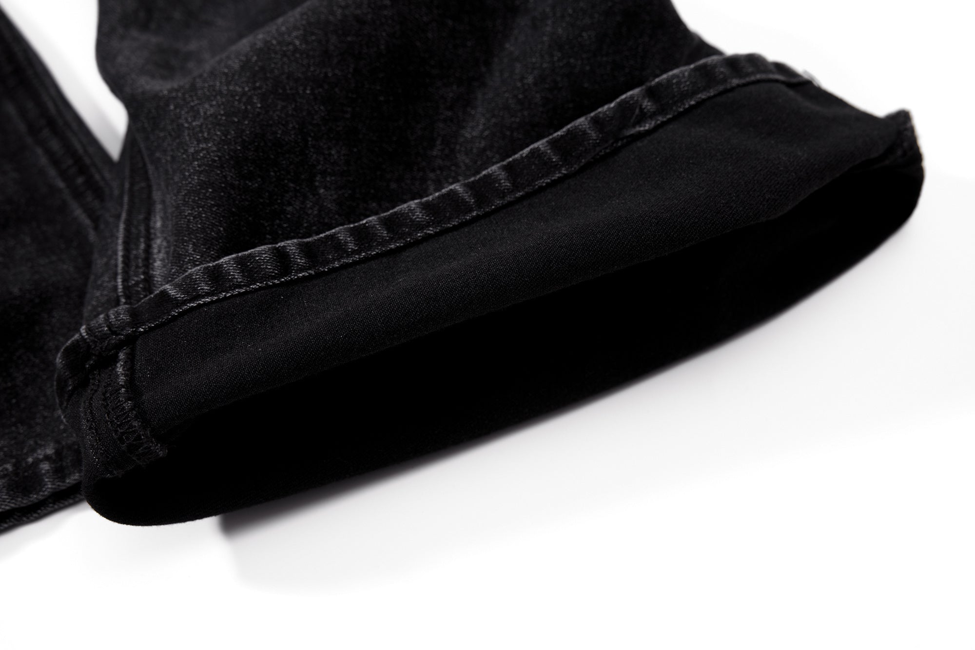 CapCabin Stacked Washed Denim Pants