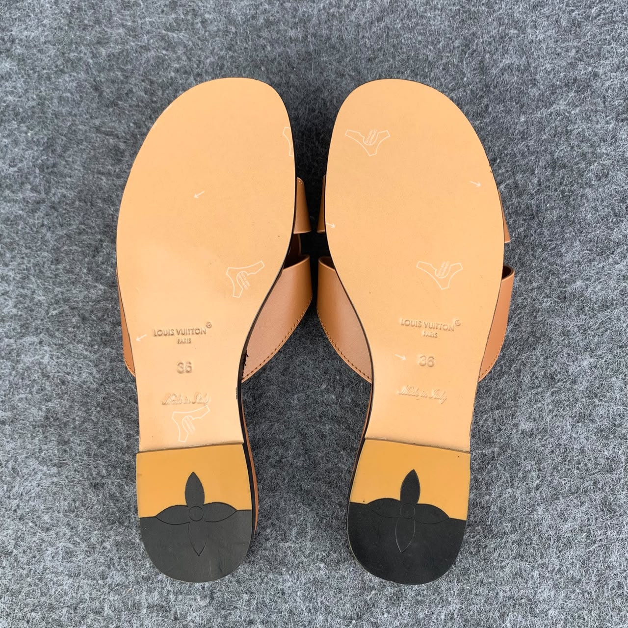 LV Isola Flat Mule 'Cognac'