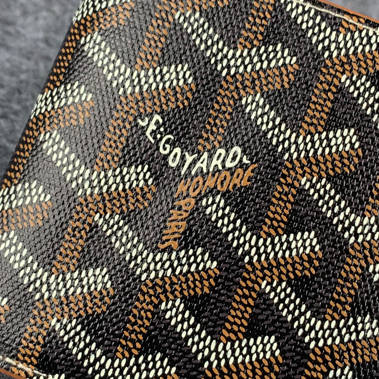 Goyard SLOT WALLET  'BLACK TAN'
