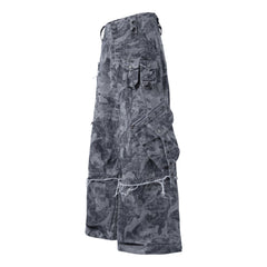 CapCabin Distressed Multi-Pocket Cargo Pants
