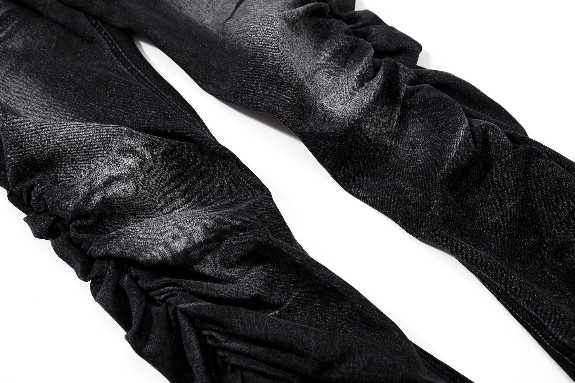 CapCabin Stacked Washed Denim Pants
