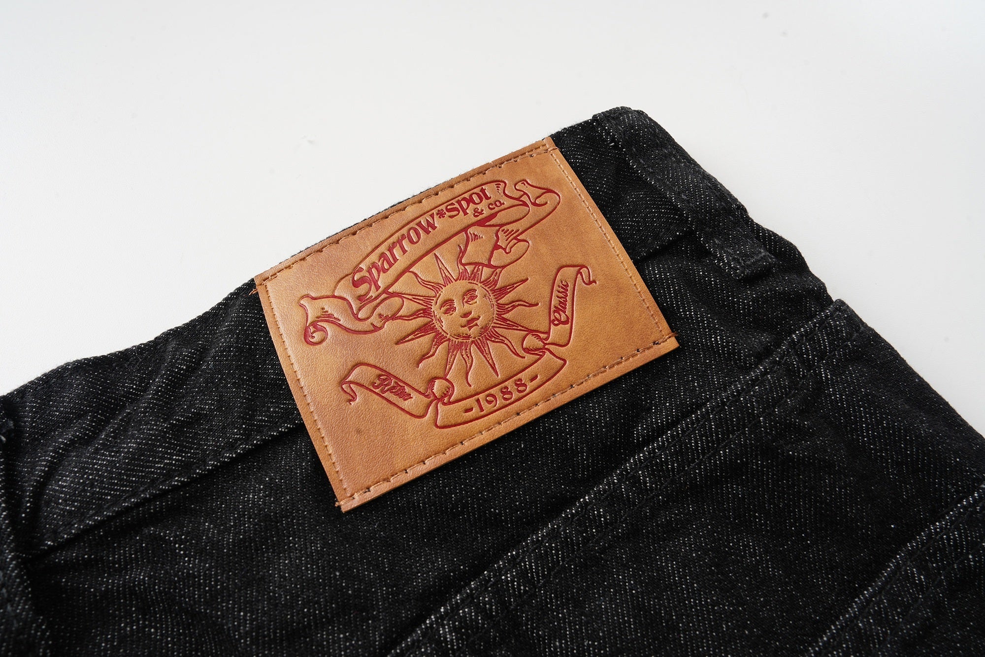 CapCabin Skeleton Graphic Wide-Leg Denim Pants