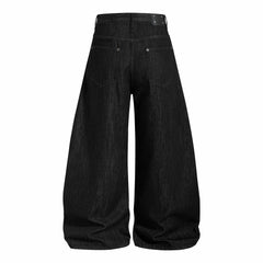 CapCabin Rivet Chain Wide-Leg Denim Pants