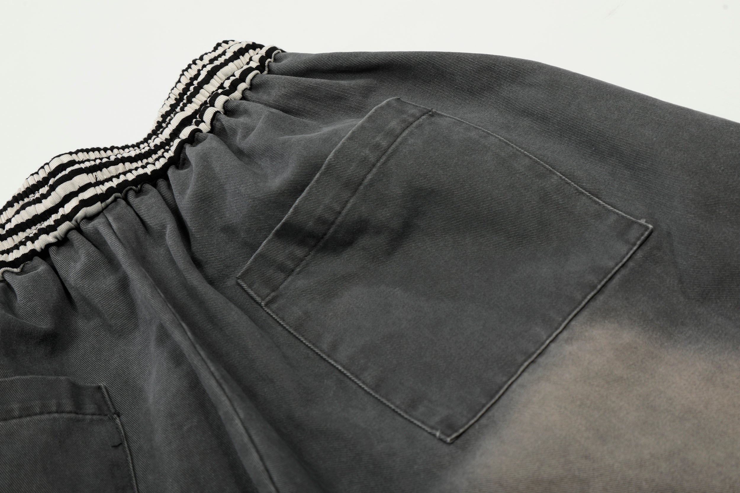 CapCabin Washed Cargo Wide-Leg Pants