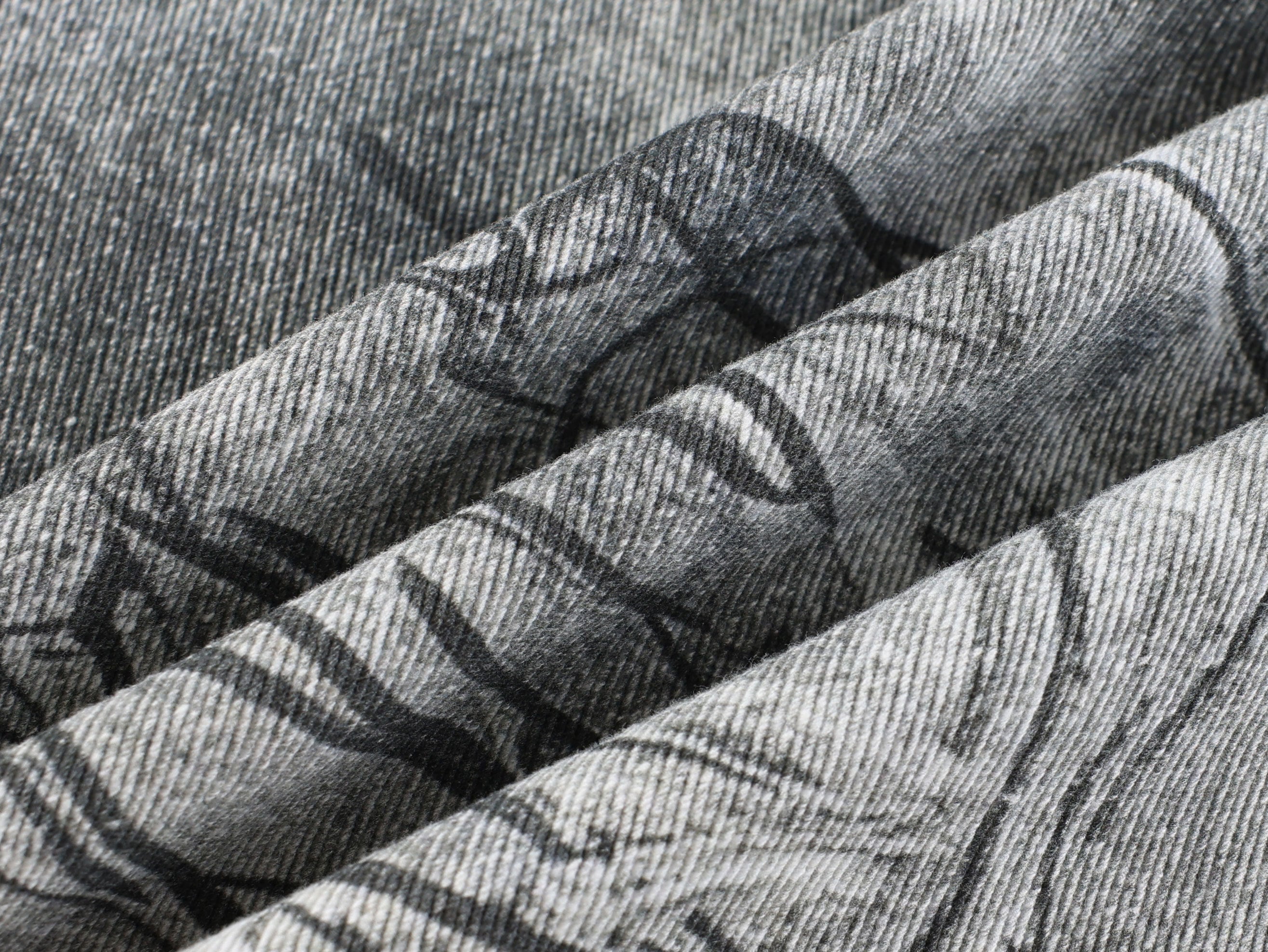 CapCabin Graffiti Washed Curved Denim Pants