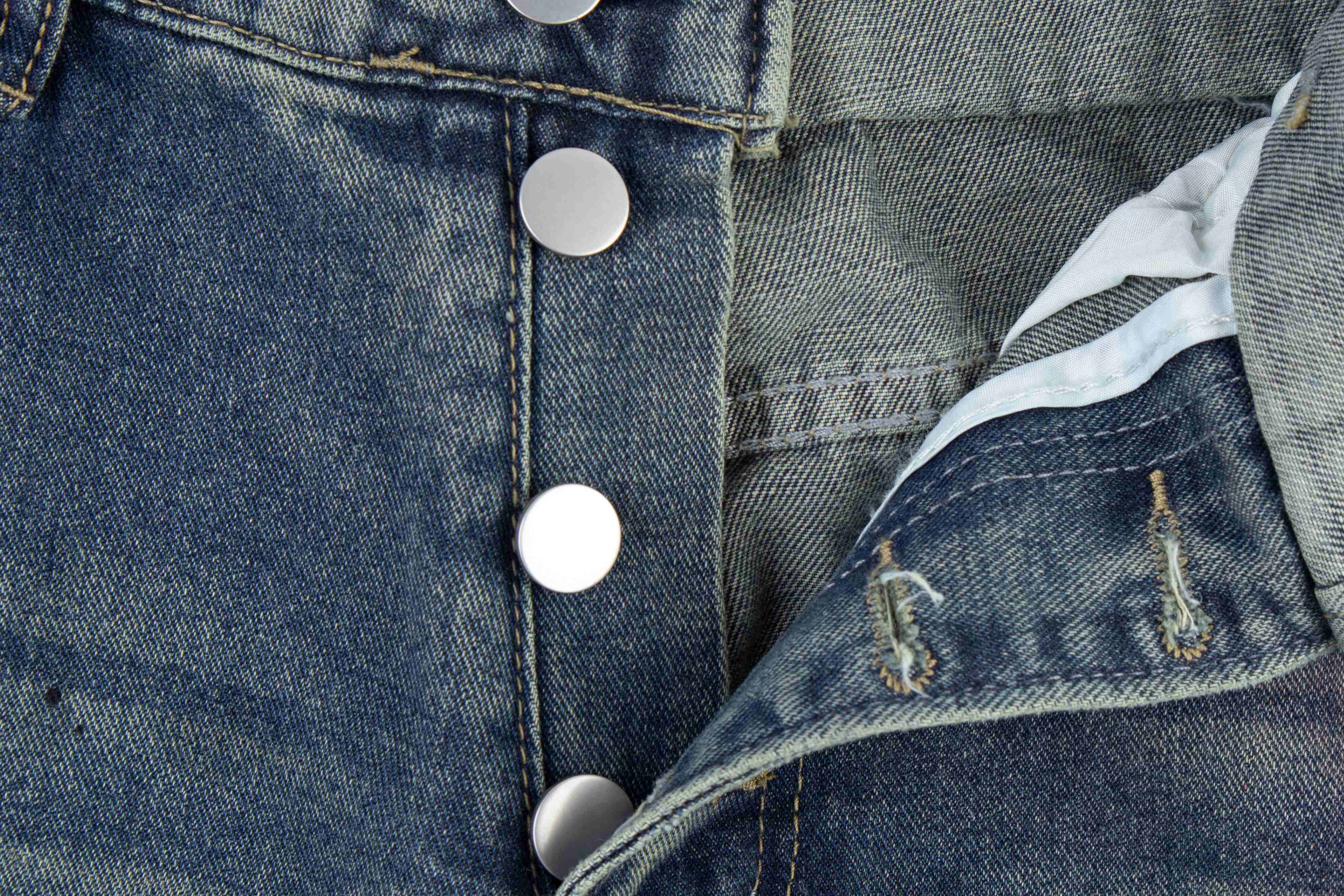 CapCabin Distressed Washed Wide-Leg Jeans